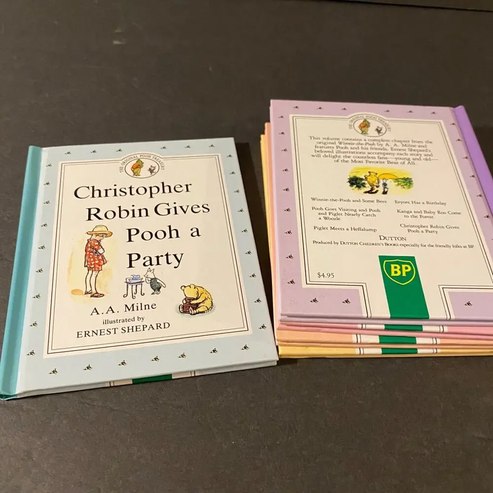 The Original Pooh Treasury Lot of 5 Hardcover Books Milne Shepard 2 3 4 5 6